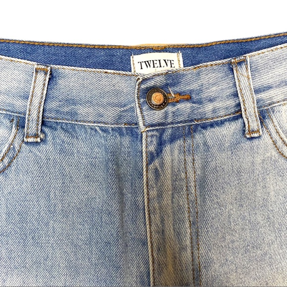 High Rise Distressed Denim Cut Off Mini Shorts size 27 - Picture 4 of 7